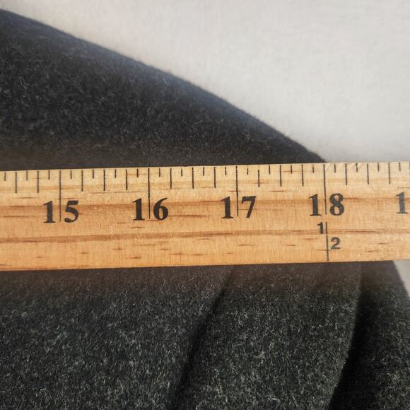 Nautica Barge Overcoat Men 38R Charcoal Gray Wool Cashmere Blend Italian Fabric - Picture 15 of 16